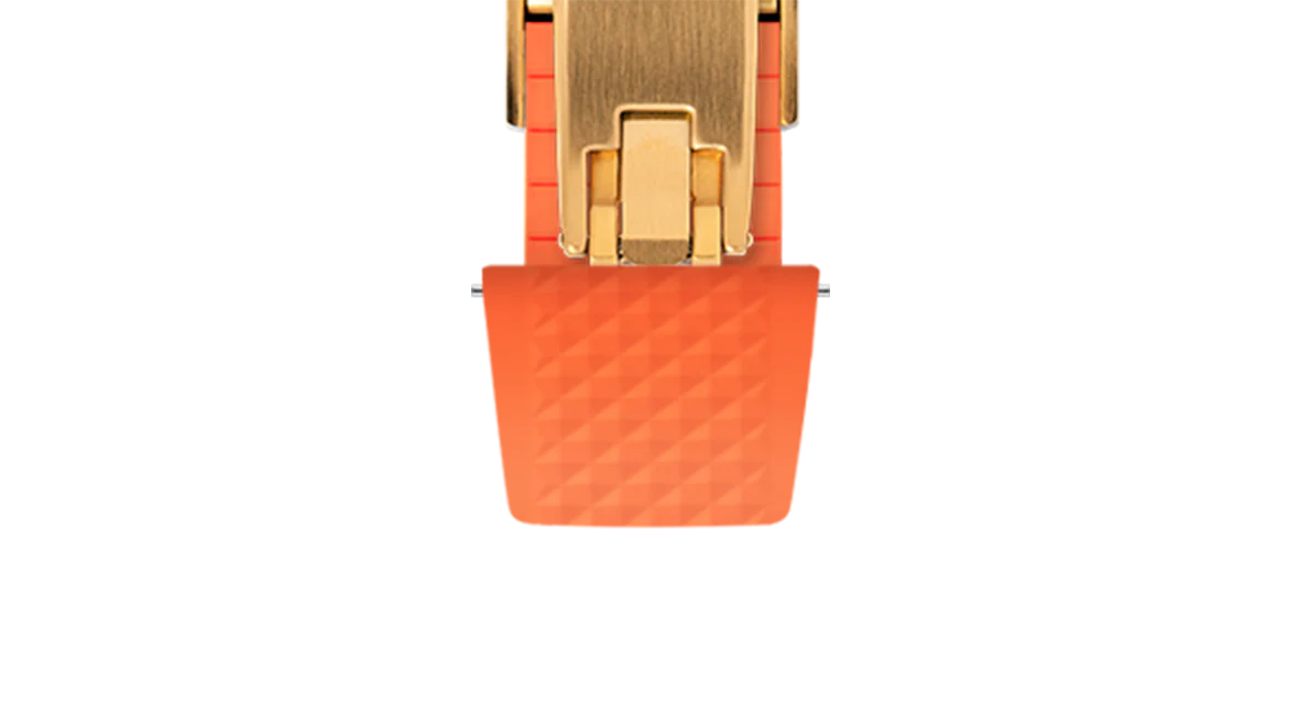 Orange Waffle CTS Rubber Strap - Image 16