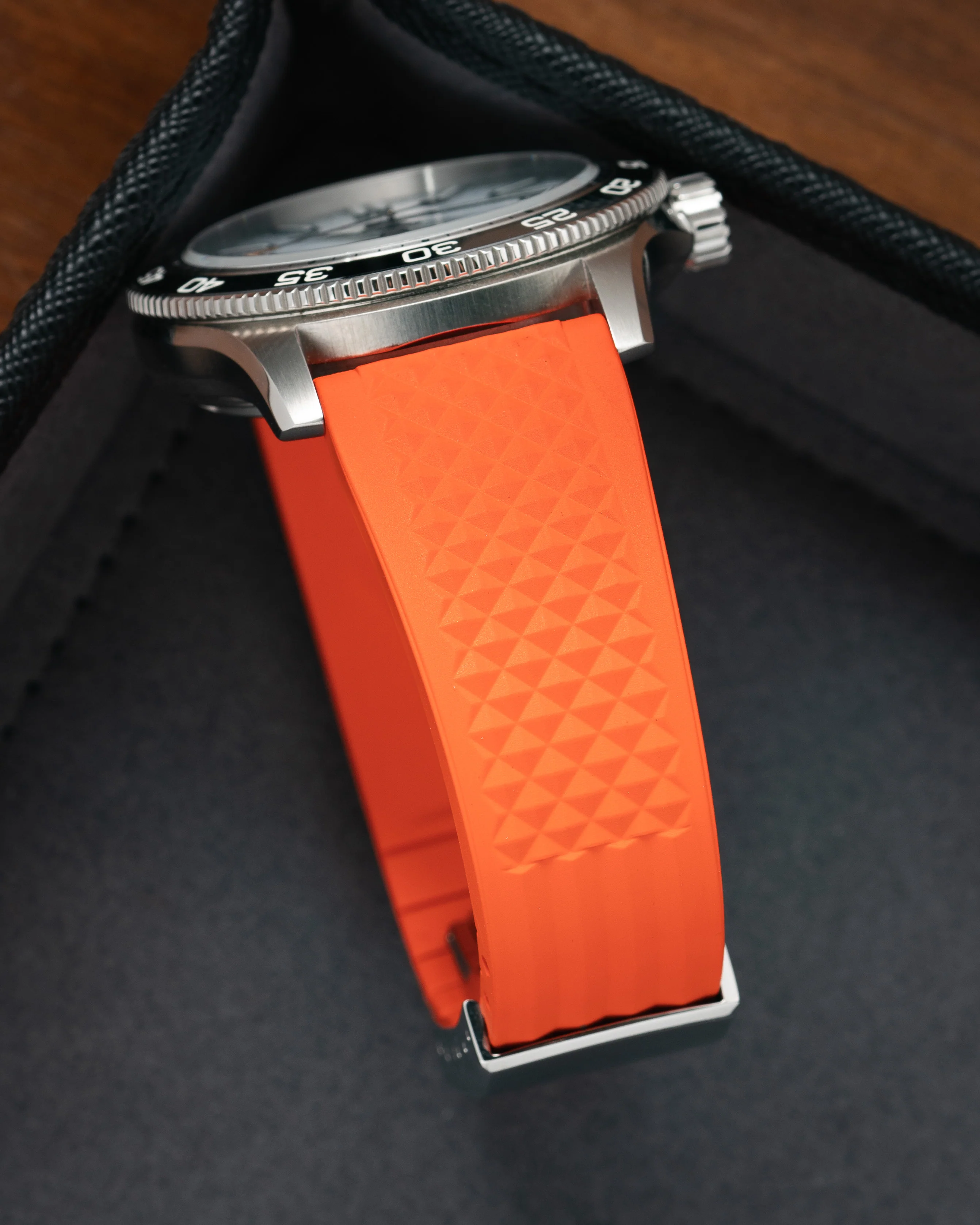 Orange Waffle CTS Rubber Strap - Image 2