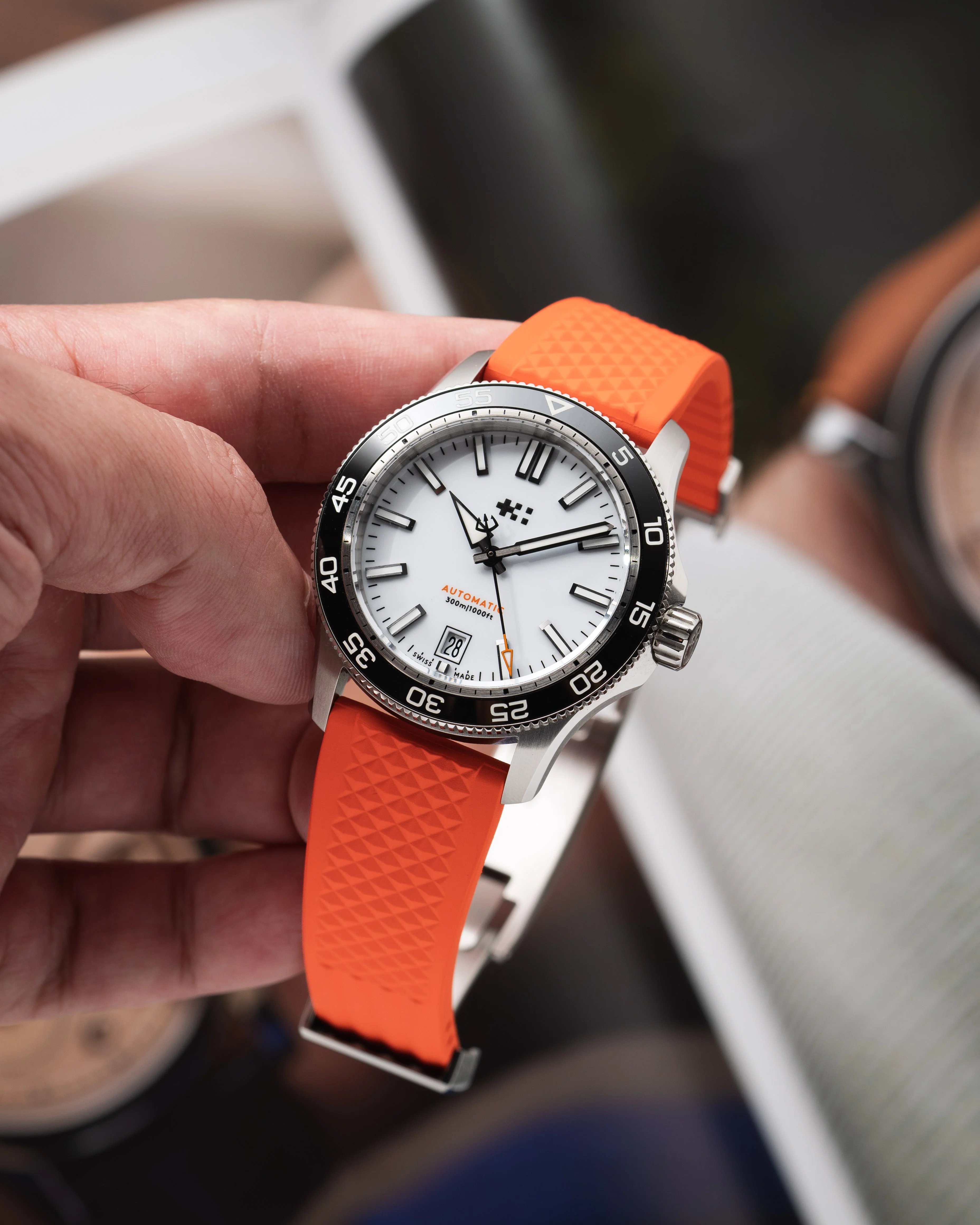 Orange Waffle CTS Rubber Strap - Image 3