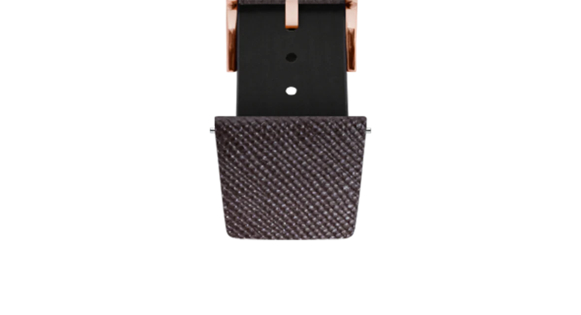 Overstock: Dark Brown Saffiano Stitchless Strap - Image 10