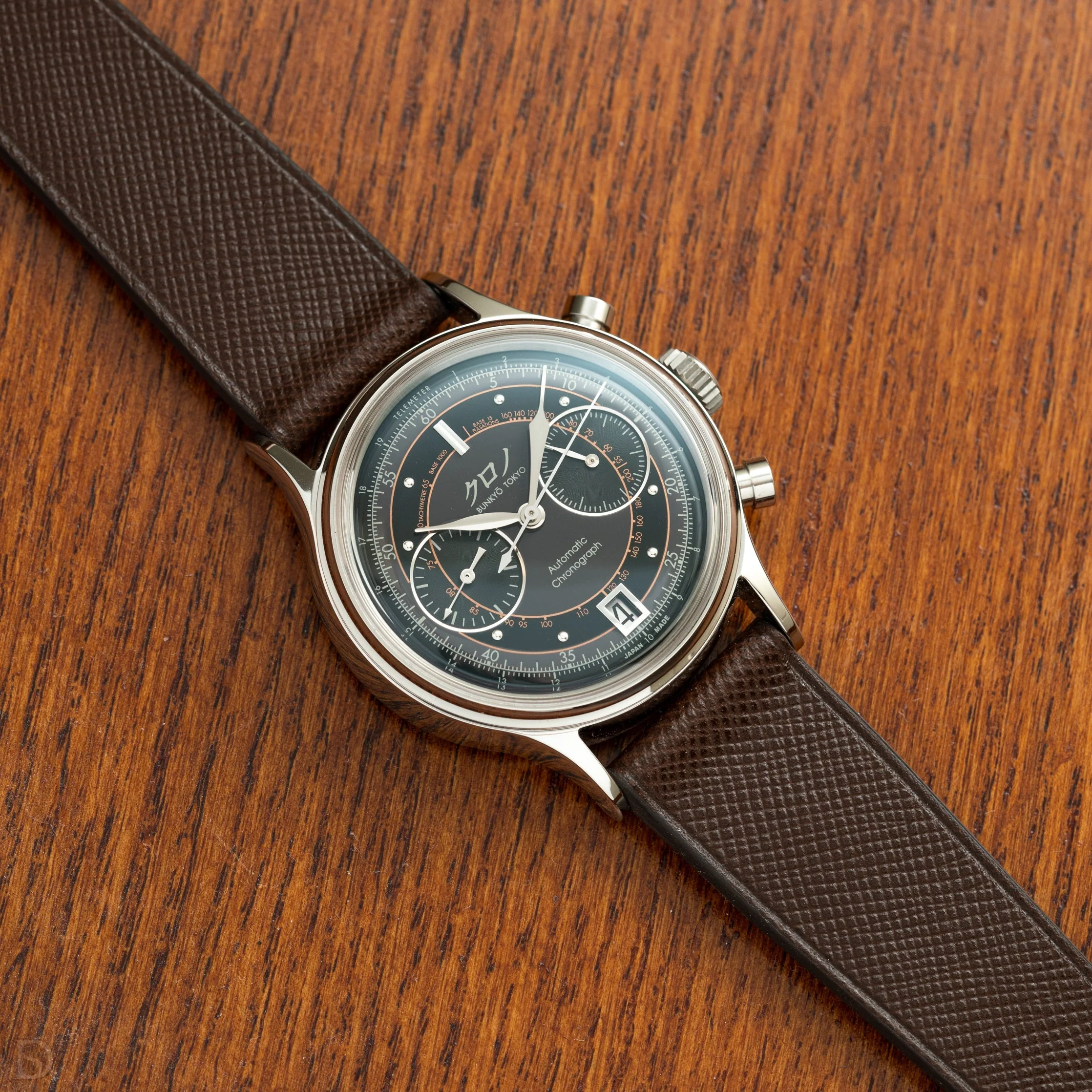 Overstock: Dark Brown Saffiano Stitchless Strap - Image 3