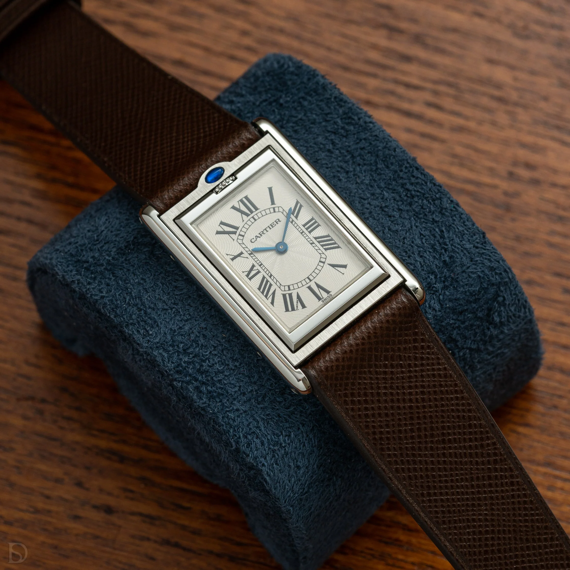 Overstock: Dark Brown Saffiano Stitchless Strap - Image 5