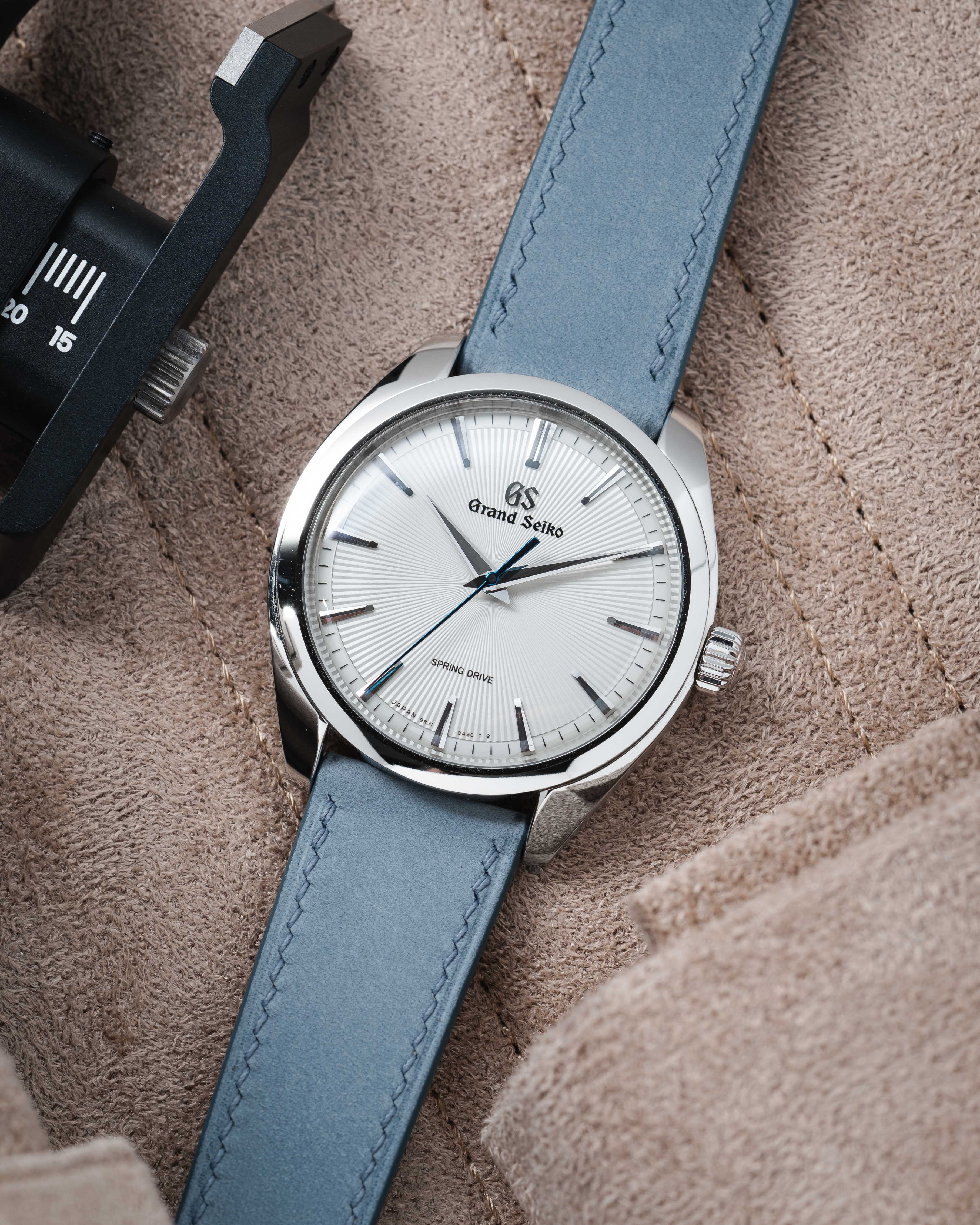 Overstock: Pastel Blue Nubuck Slim Strap - Image 4