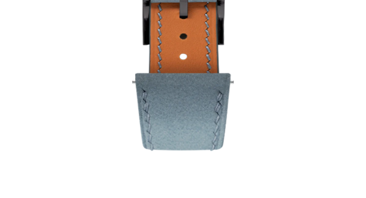 Overstock: Pastel Blue Nubuck Slim Strap - Image 5