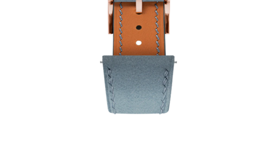 Overstock: Pastel Blue Nubuck Slim Strap - Image 9