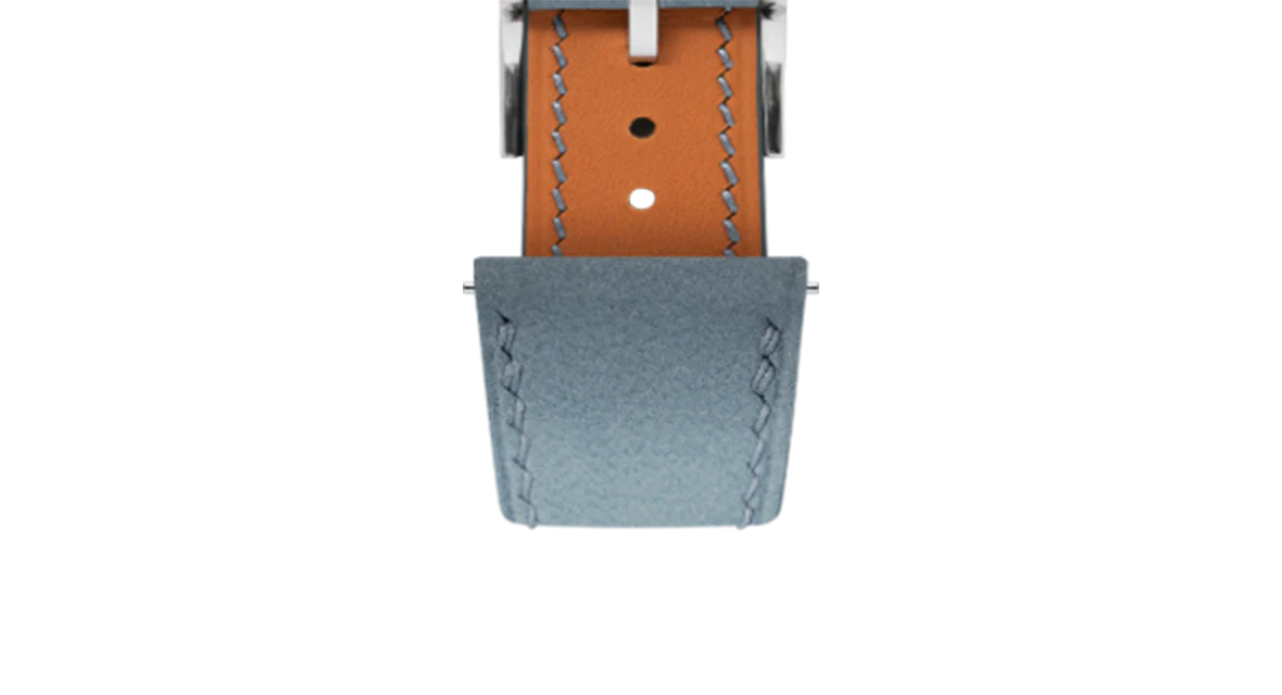Pastel Blue Nubuck Slim Strap - Image 6