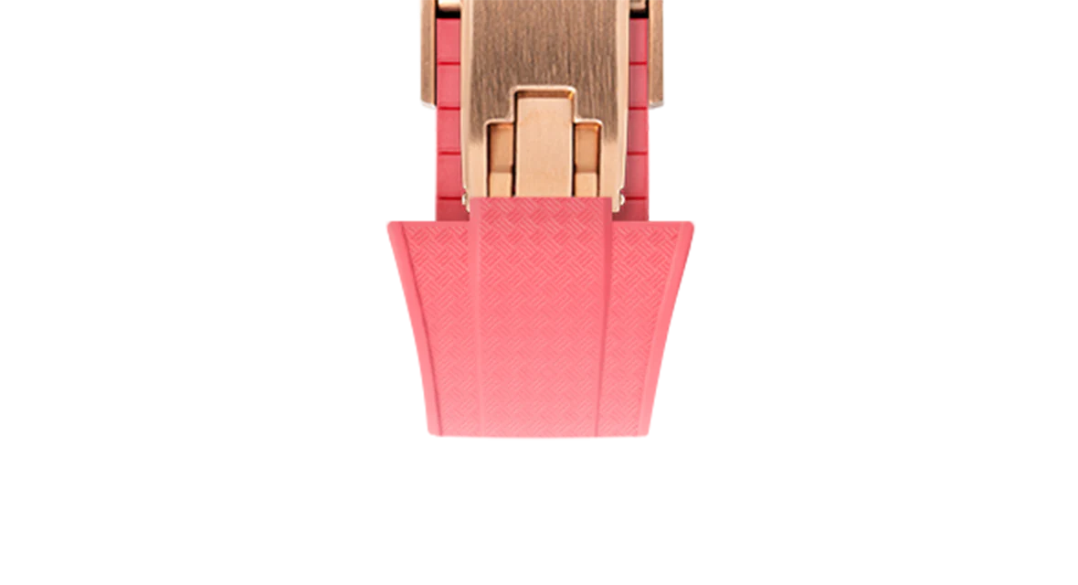 Pink CTS Rubber Strap for Tissot PRX - Image 10