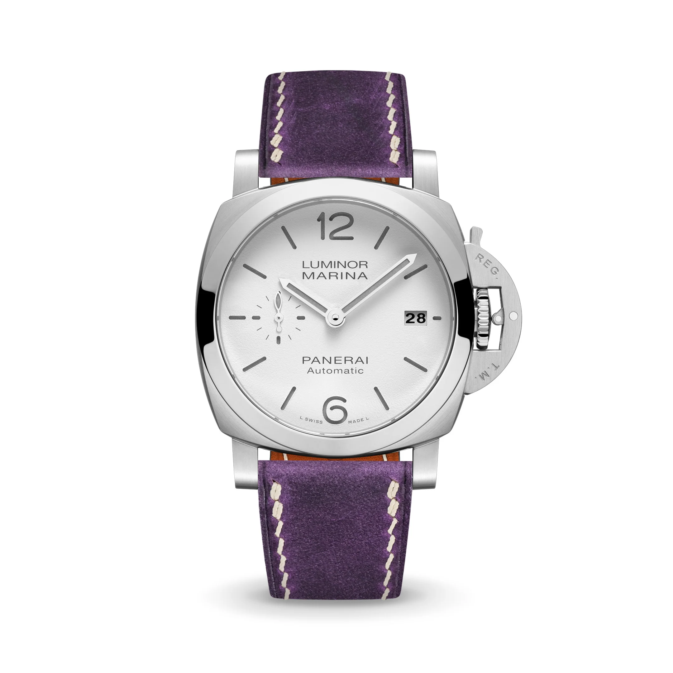 Overstock: Purple Crazy Horse Chunky Strap