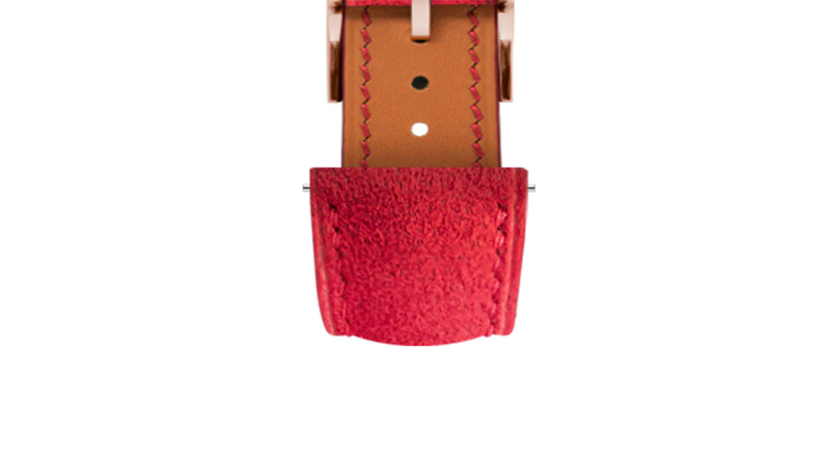 Red Alcantara Signature Strap - Image 8
