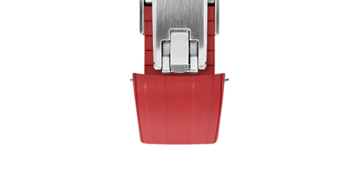 Red CTS Rubber Strap for Rolex Submariner 41mm - Image 7