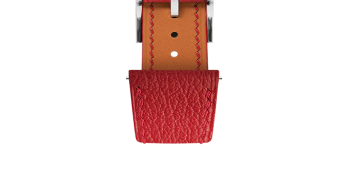 Red Chevre Slim Strap - Image 6