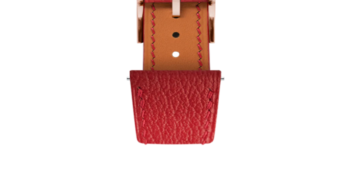 Red Chevre Slim Strap - Image 8