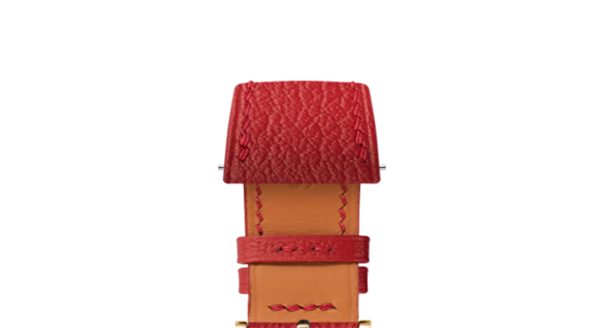 Red Chevre Slim Strap - Image 9
