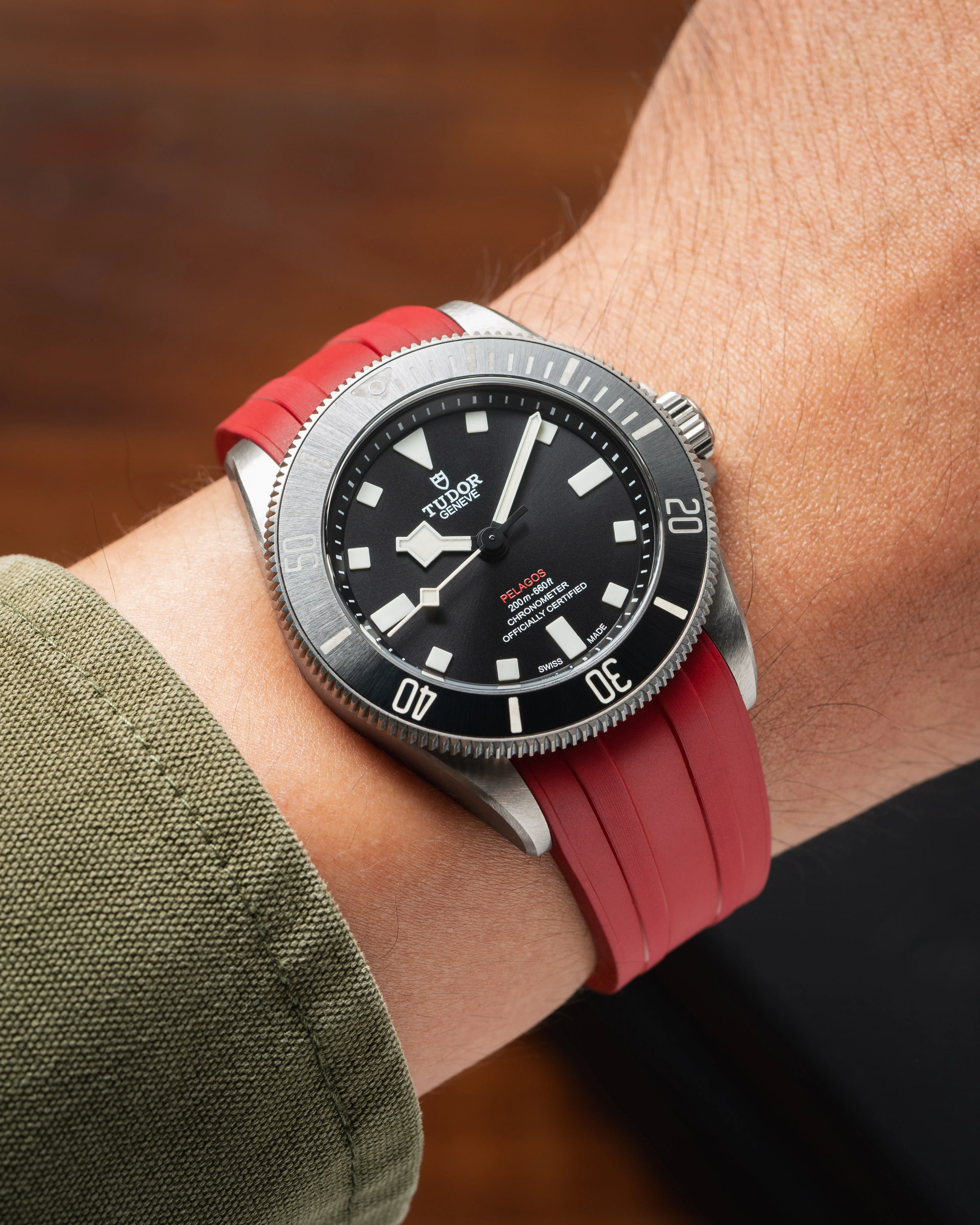 Red CTS Rubber Strap for Tudor Pelagos 39 - Image 2