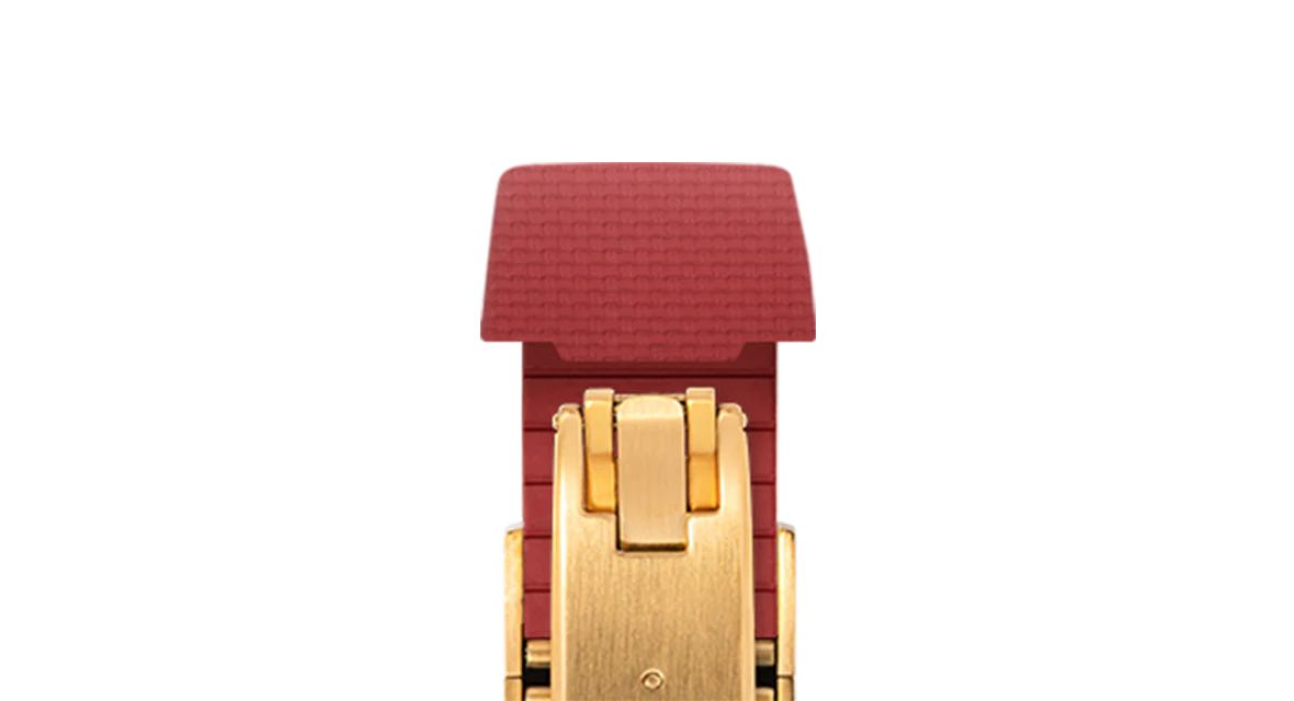 Red Sailcloth CTS Rubber Strap for Atelier Wen Perception - Image 10