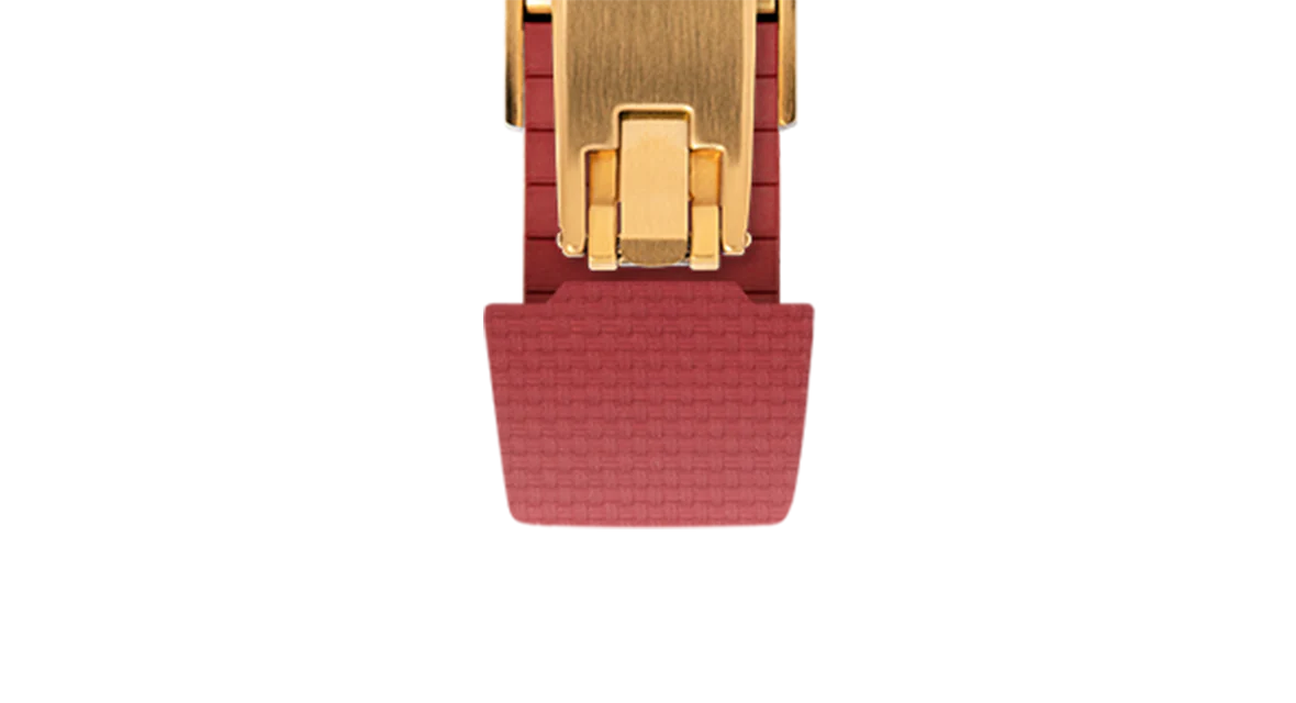 Red Sailcloth CTS Rubber Strap for Atelier Wen Perception - Image 11