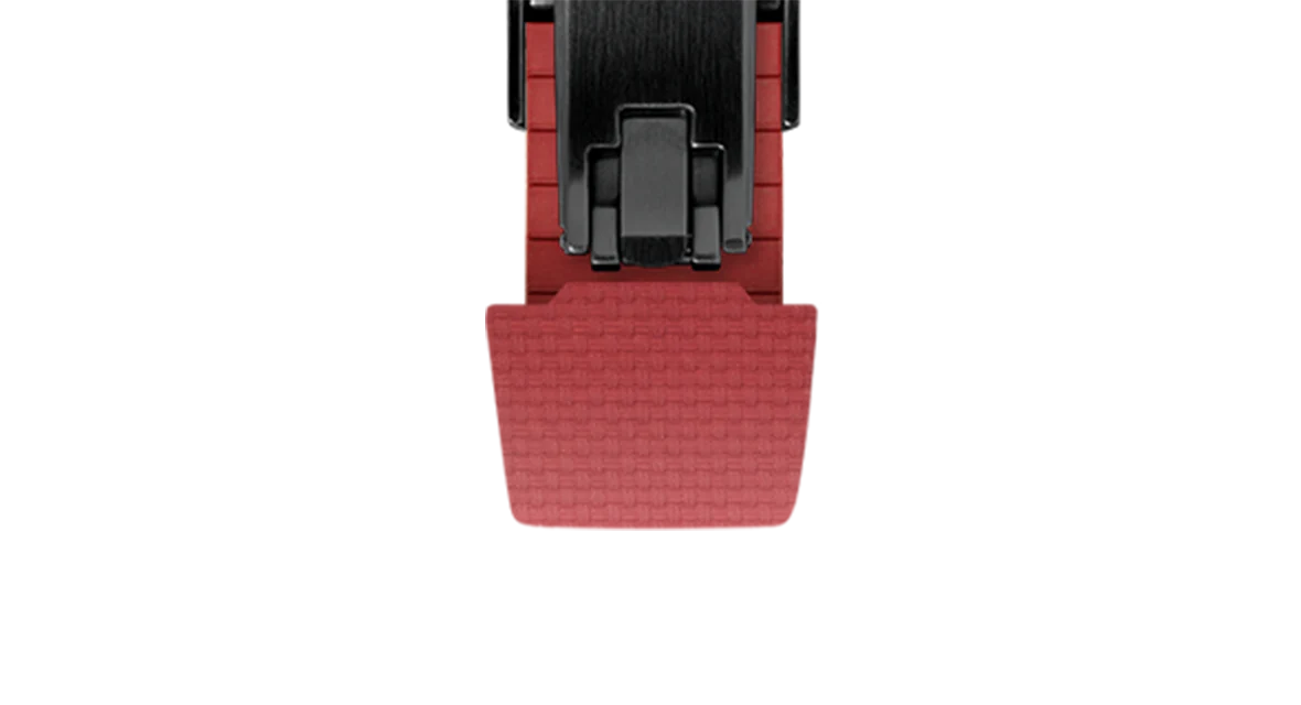 Red Sailcloth CTS Rubber Strap for Atelier Wen Perception - Image 13