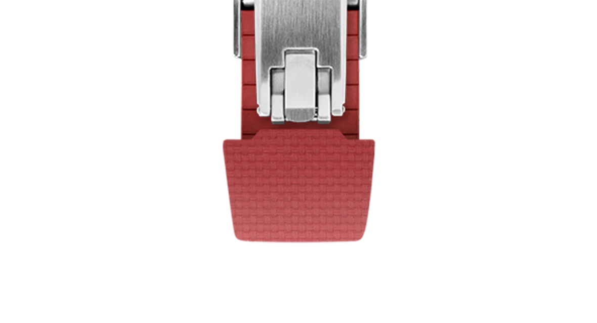 Red Sailcloth CTS Rubber Strap for Atelier Wen Perception - Image 7