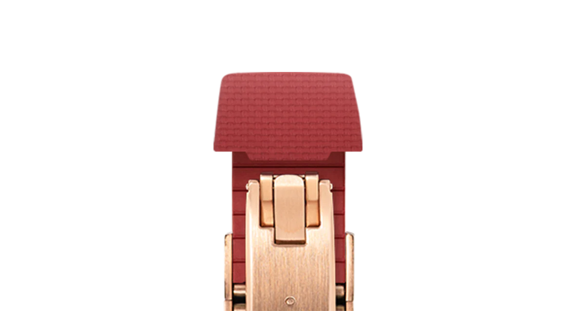 Red Sailcloth CTS Rubber Strap for Atelier Wen Perception - Image 8