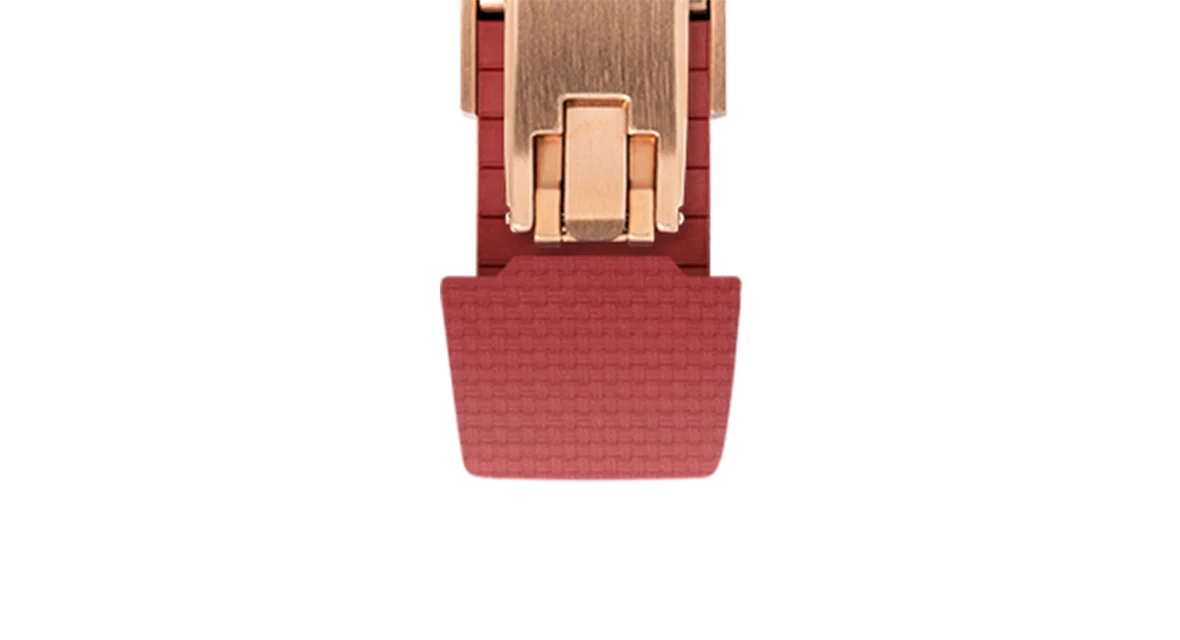 Red Sailcloth CTS Rubber Strap for Atelier Wen Perception - Image 9