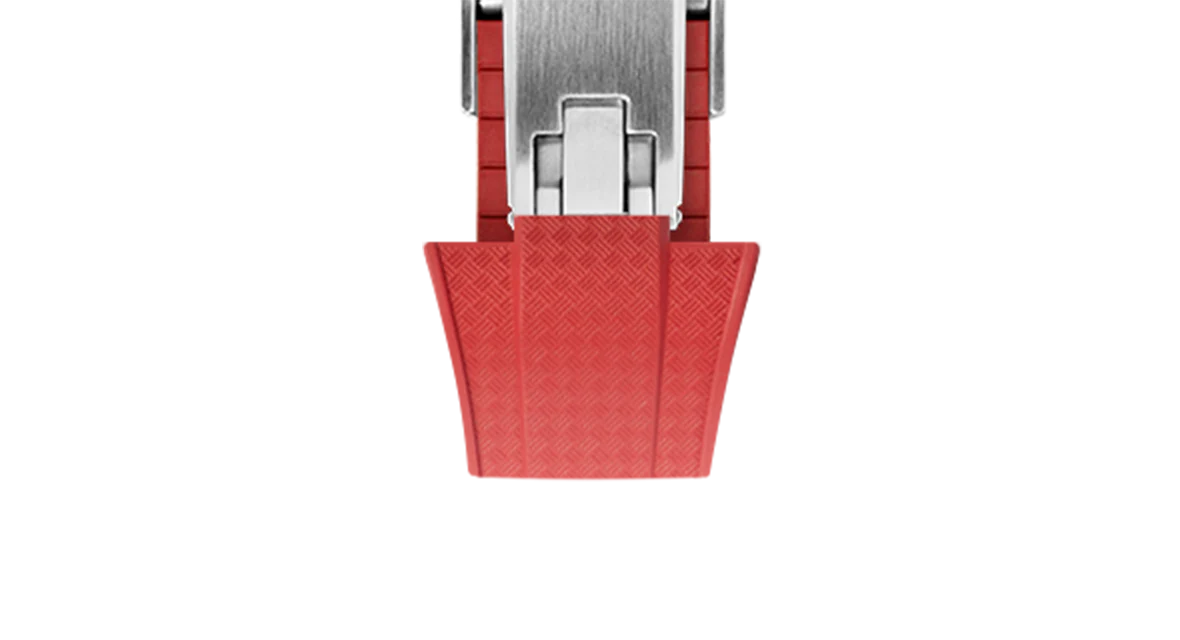 Red CTS Rubber Strap for Tissot PRX - Image 11