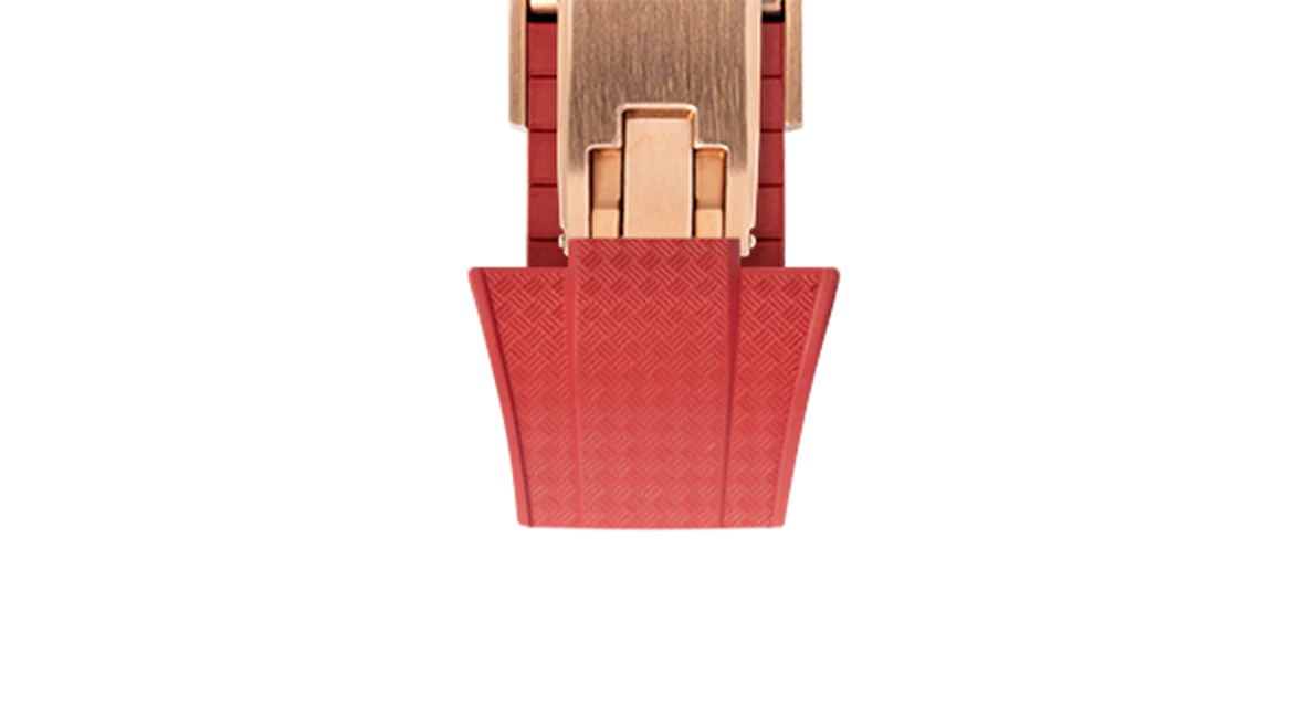 Red CTS Rubber Strap for Tissot PRX - Image 9