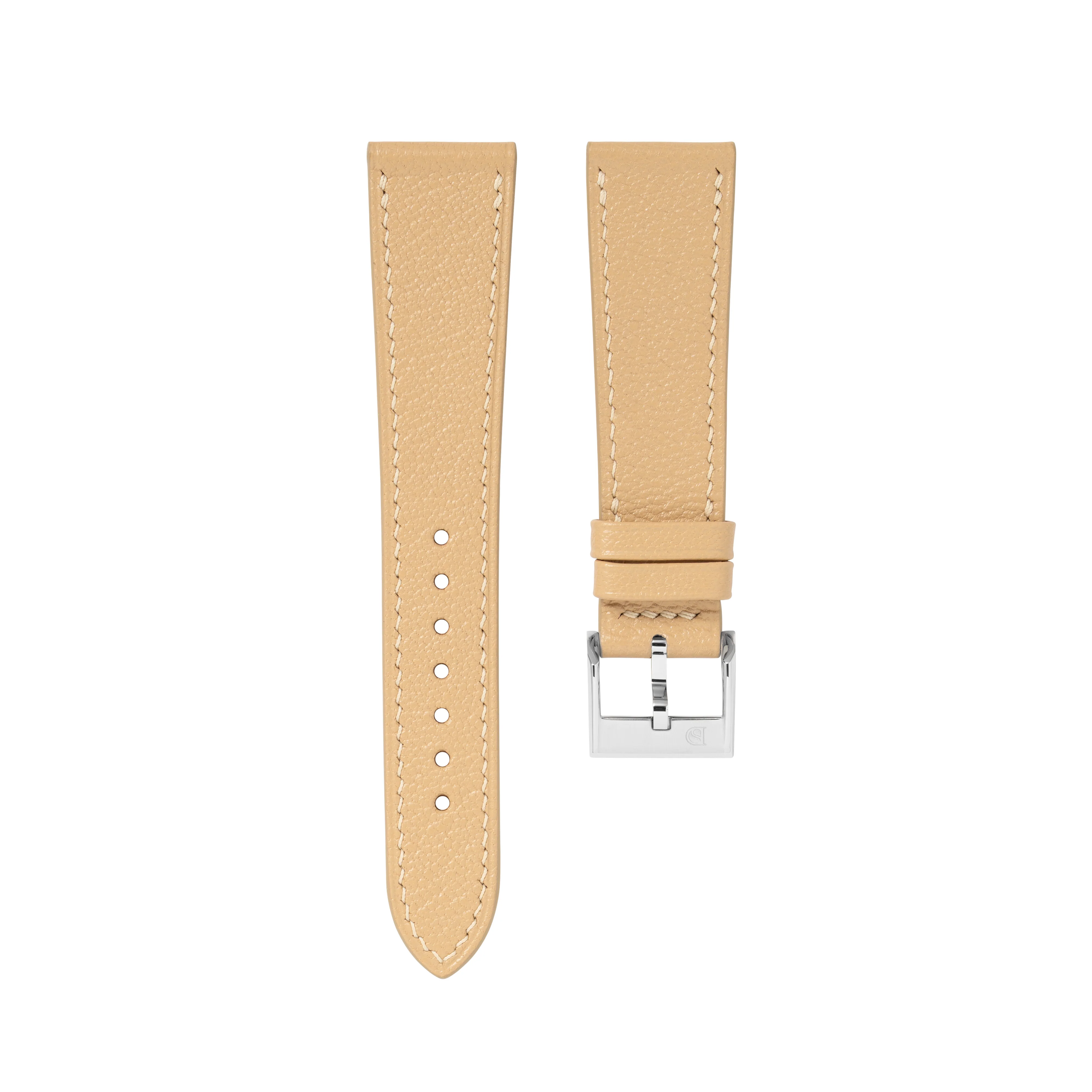 Sand Chevre Slim Strap