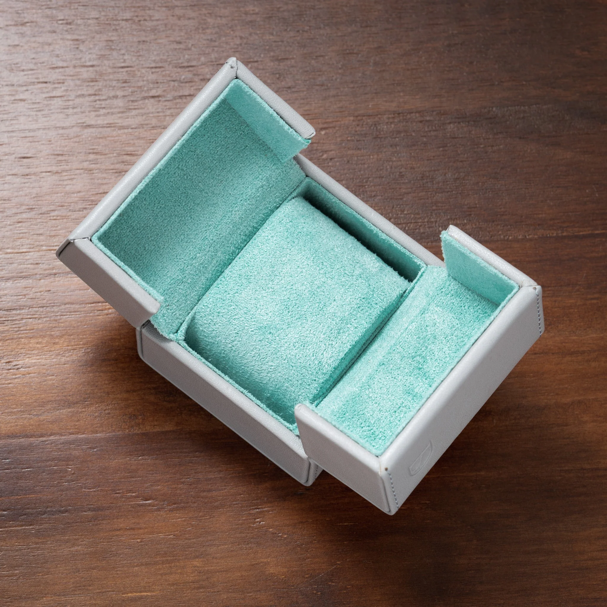 Snap Box - Light Grey/Turquoise - Image 2