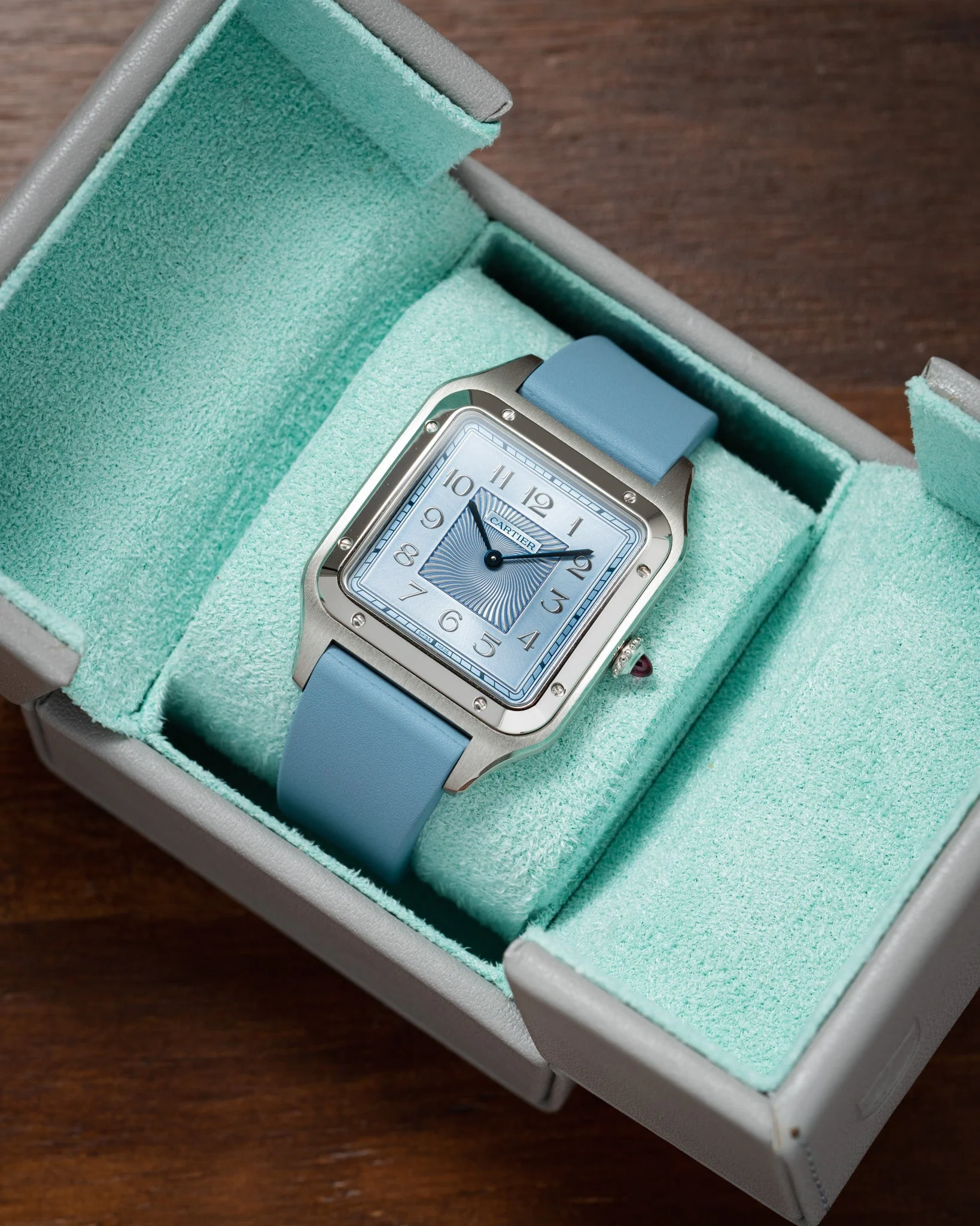 Snap Box - Light Grey/Turquoise - Image 3