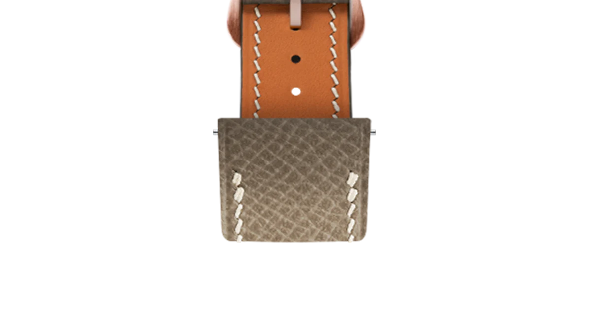 Taupe Epsom Strap for Cartier Santos-Dumont - Image 6