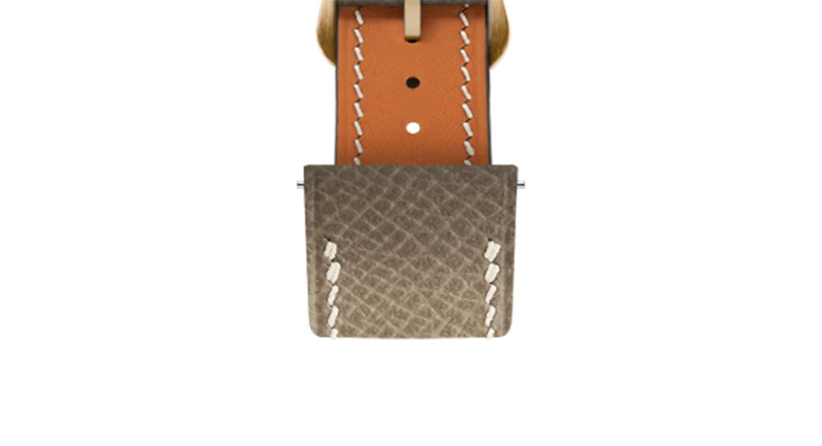 Taupe Epsom Strap for Cartier Santos-Dumont - Image 8