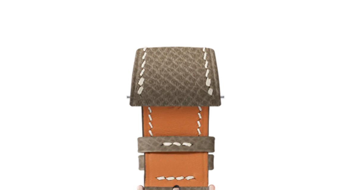 Taupe Epsom Strap for Cartier Tank - Image 7