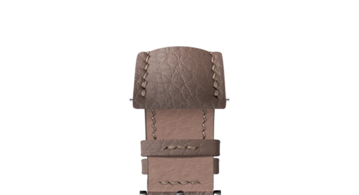 Taupe Rubberised Leather (Togo) Signature Strap - Image 11