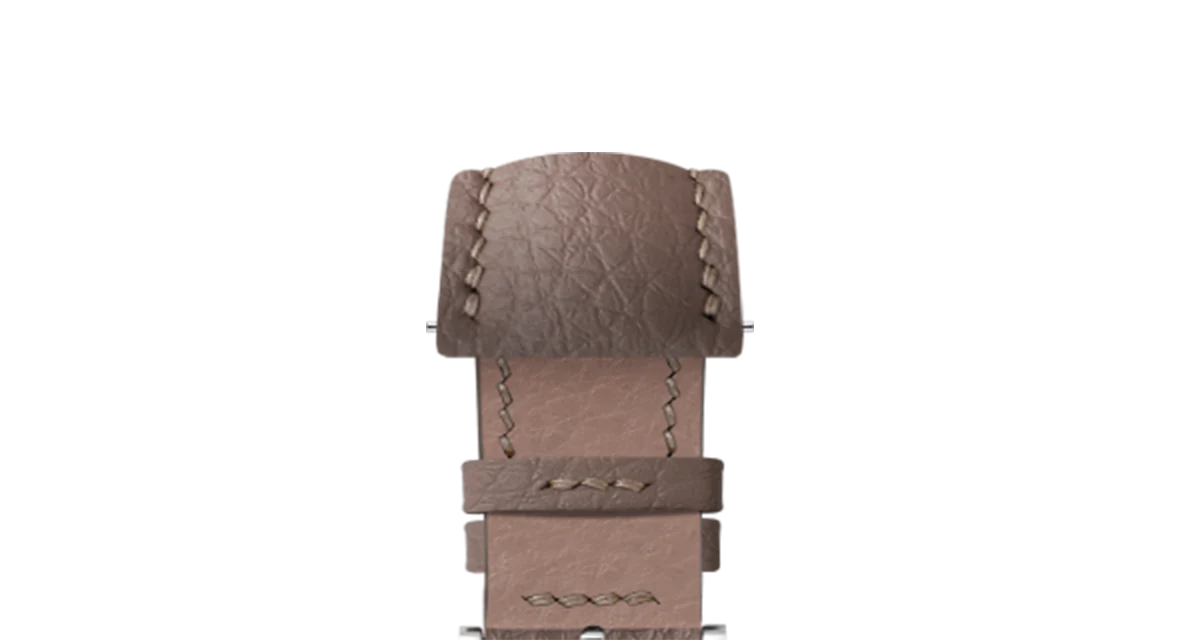 Taupe Rubberised Leather (Togo) Signature Strap - Image 5