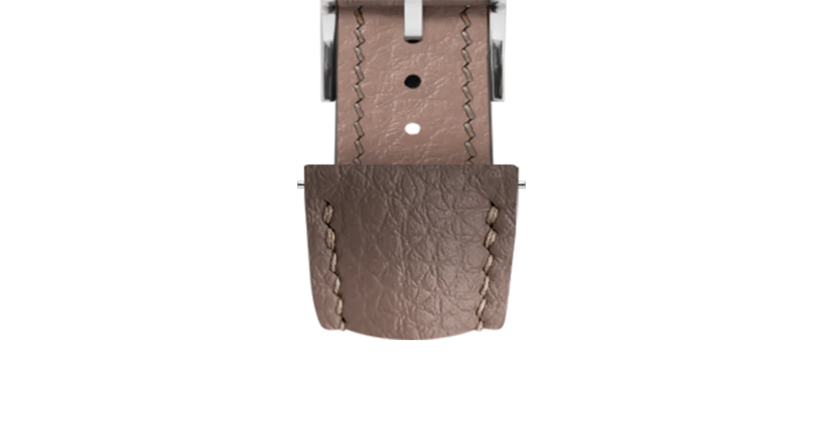 Taupe Rubberised Leather (Togo) Signature Strap - Image 6