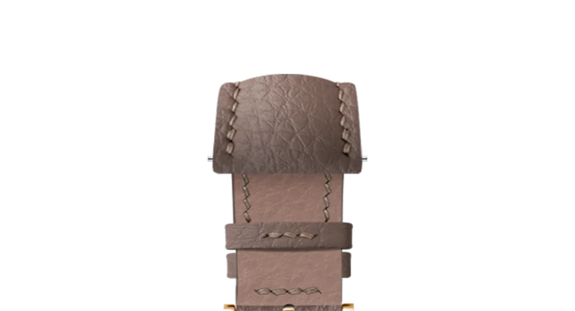 Taupe Rubberised Leather (Togo) Signature Strap - Image 9