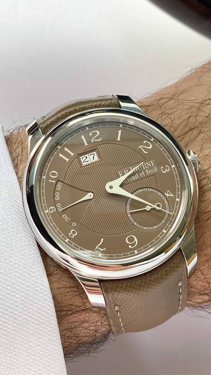 Taupe Saffiano Signature (Curved) Strap - Image 5