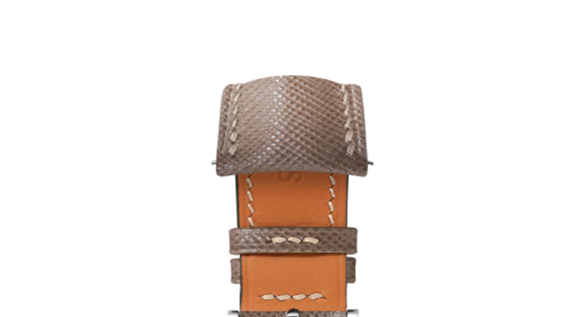 Taupe Saffiano Signature (Curved) Strap - Image 8