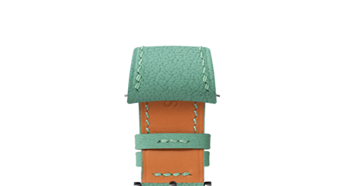 Overstock: Turquoise Chevre Slim (Curved) Strap - Image 10