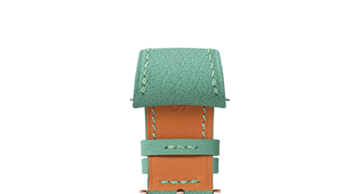 Overstock: Turquoise Chevre Slim (Curved) Strap - Image 6