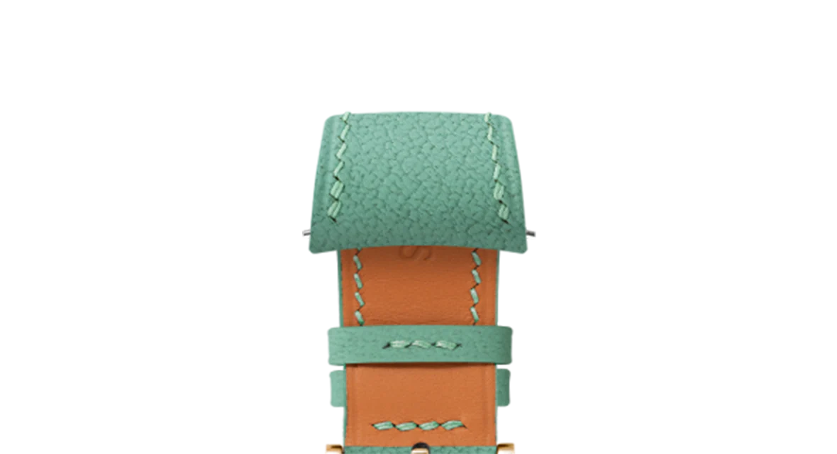 Overstock: Turquoise Chevre Slim (Curved) Strap - Image 8