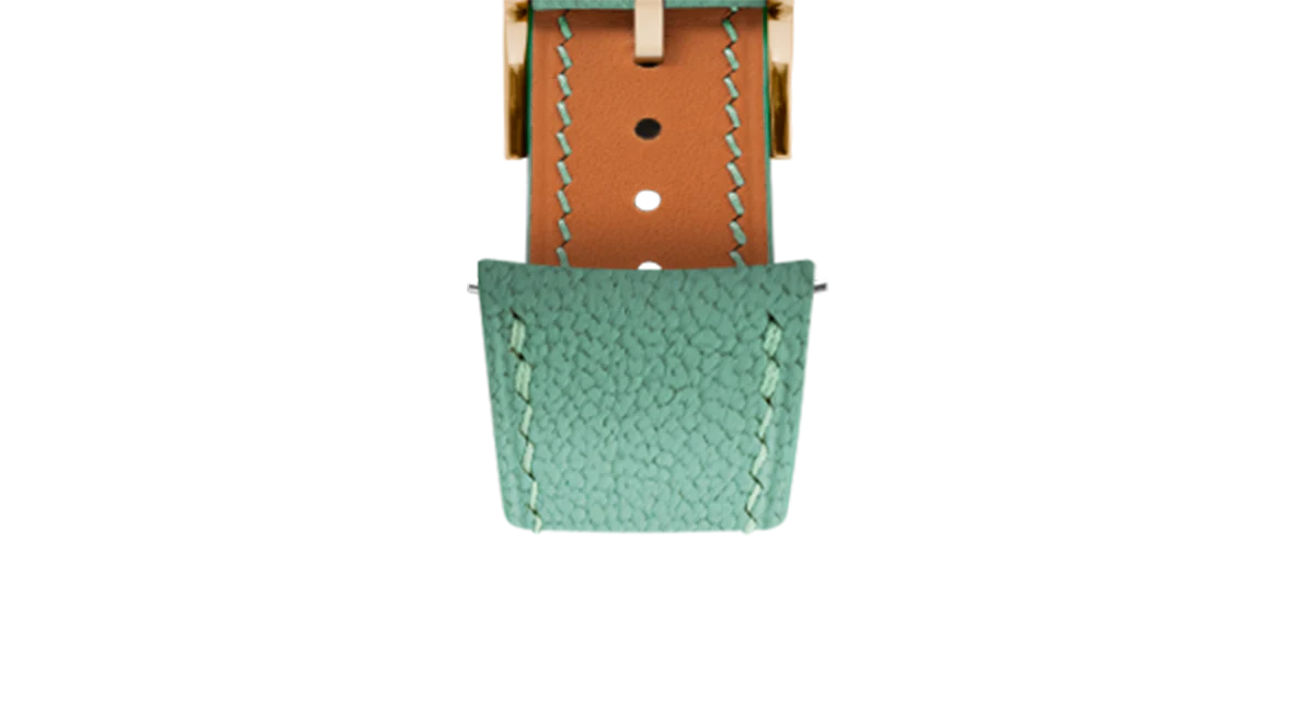 Overstock: Turquoise Chevre Slim (Curved) Strap - Image 9