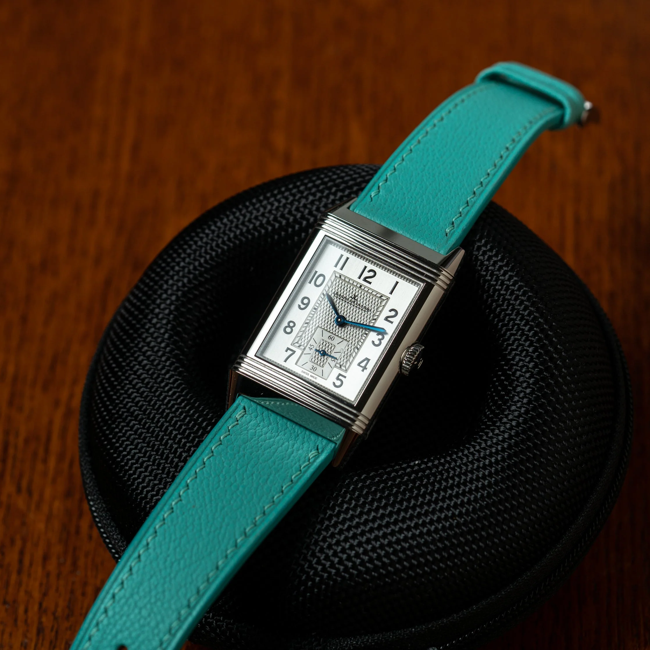 Overstock: Turquoise Chevre Slim Strap - Image 2