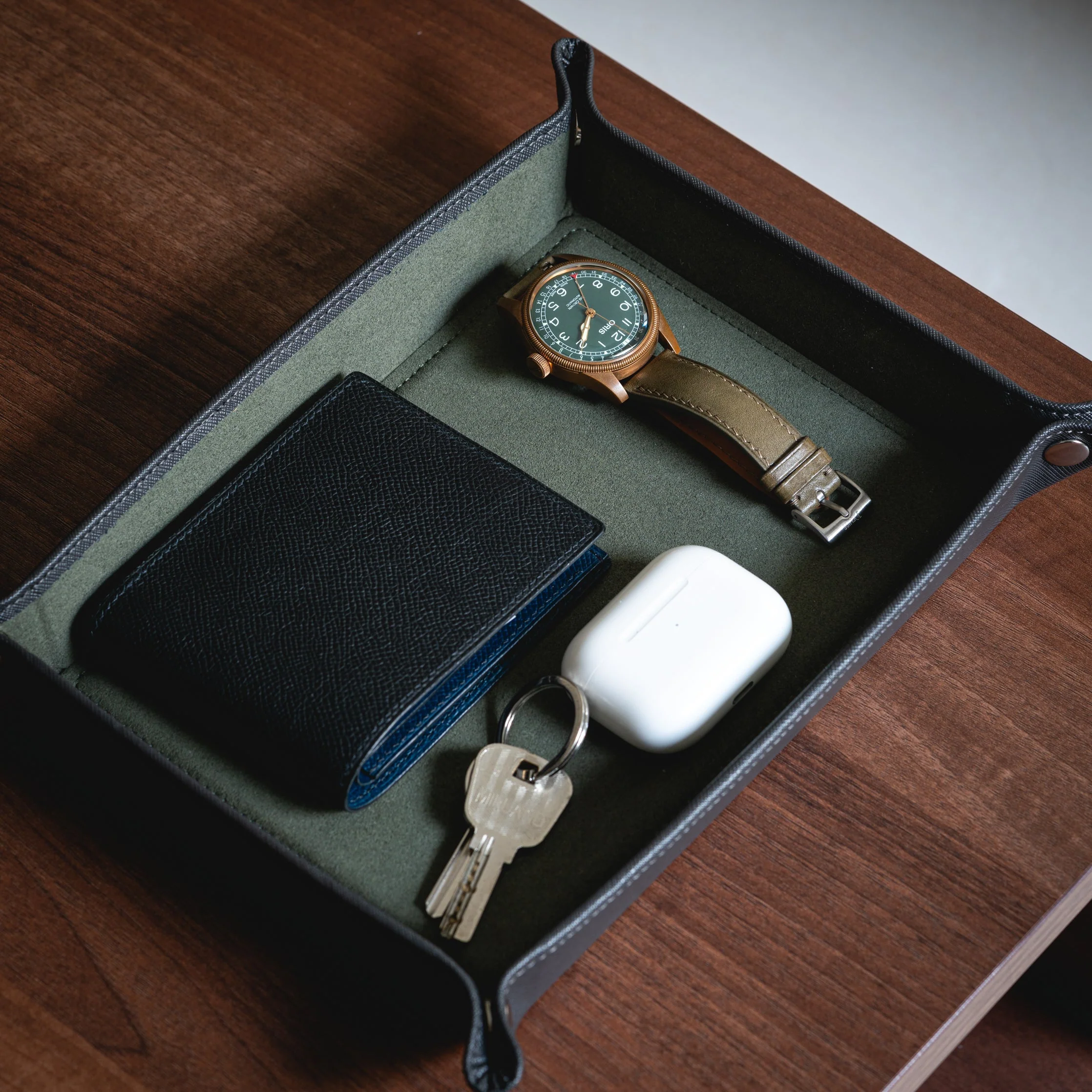 Valet Tray - Grey / Dark Green - Image 3