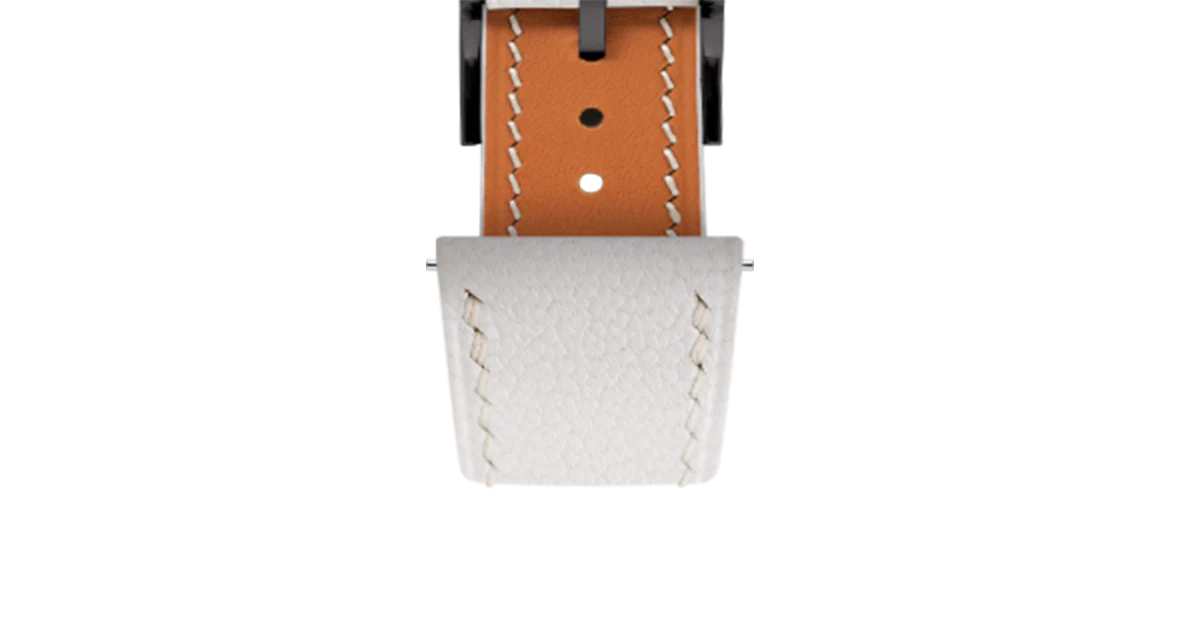 White Chevre Slim Strap - Image 12