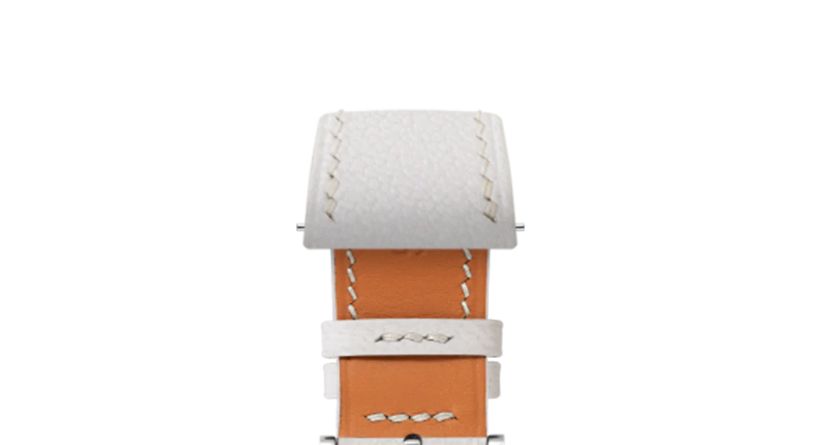 White Chevre Slim Strap - Image 5