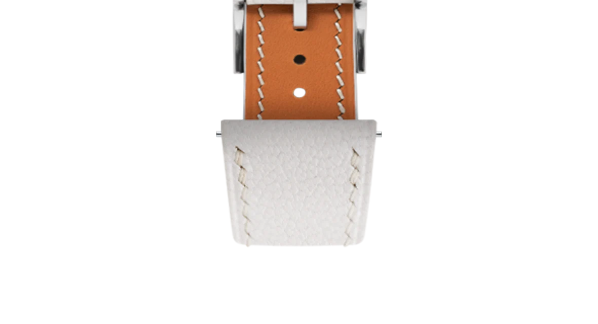 White Chevre Slim Strap - Image 6