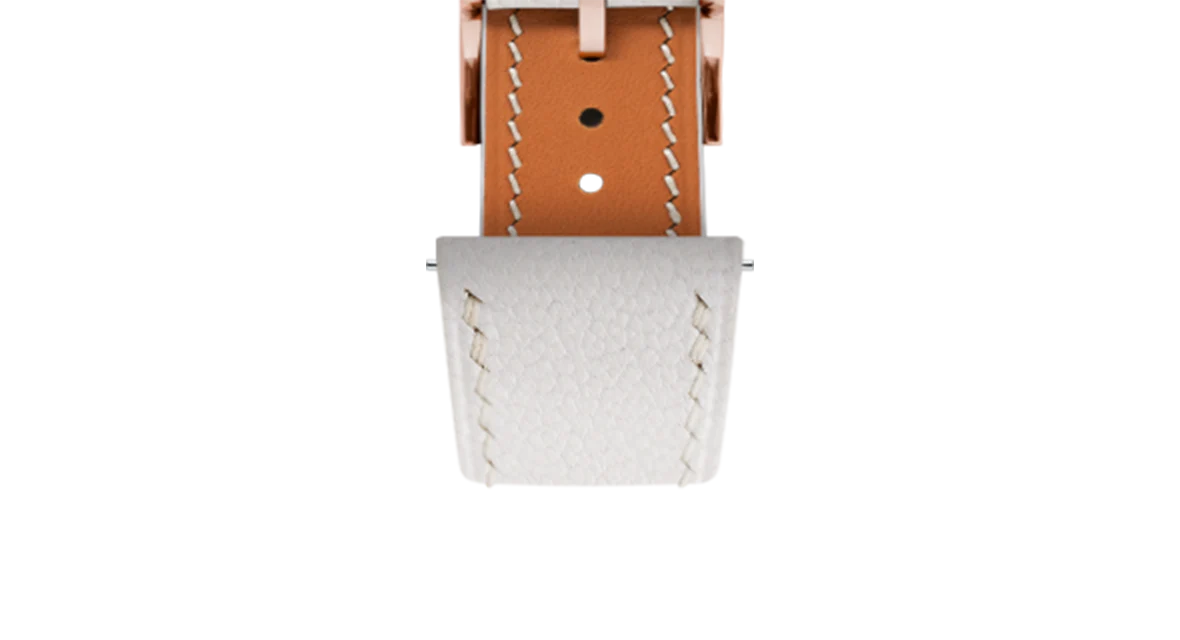 White Chevre Slim Strap - Image 8
