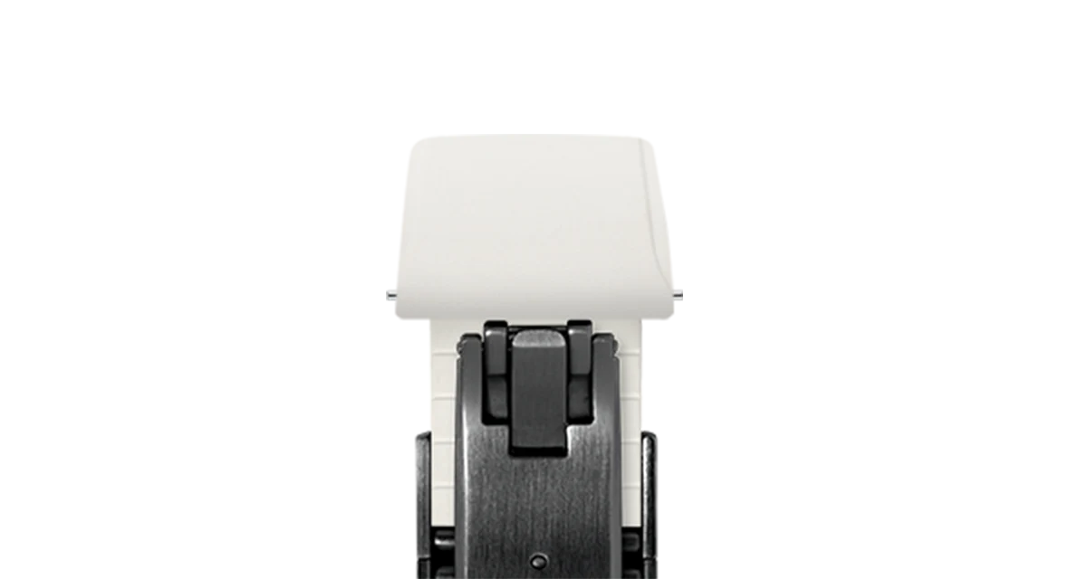 White CTS Rubber Strap for Cartier Santos de Cartier - Image 12