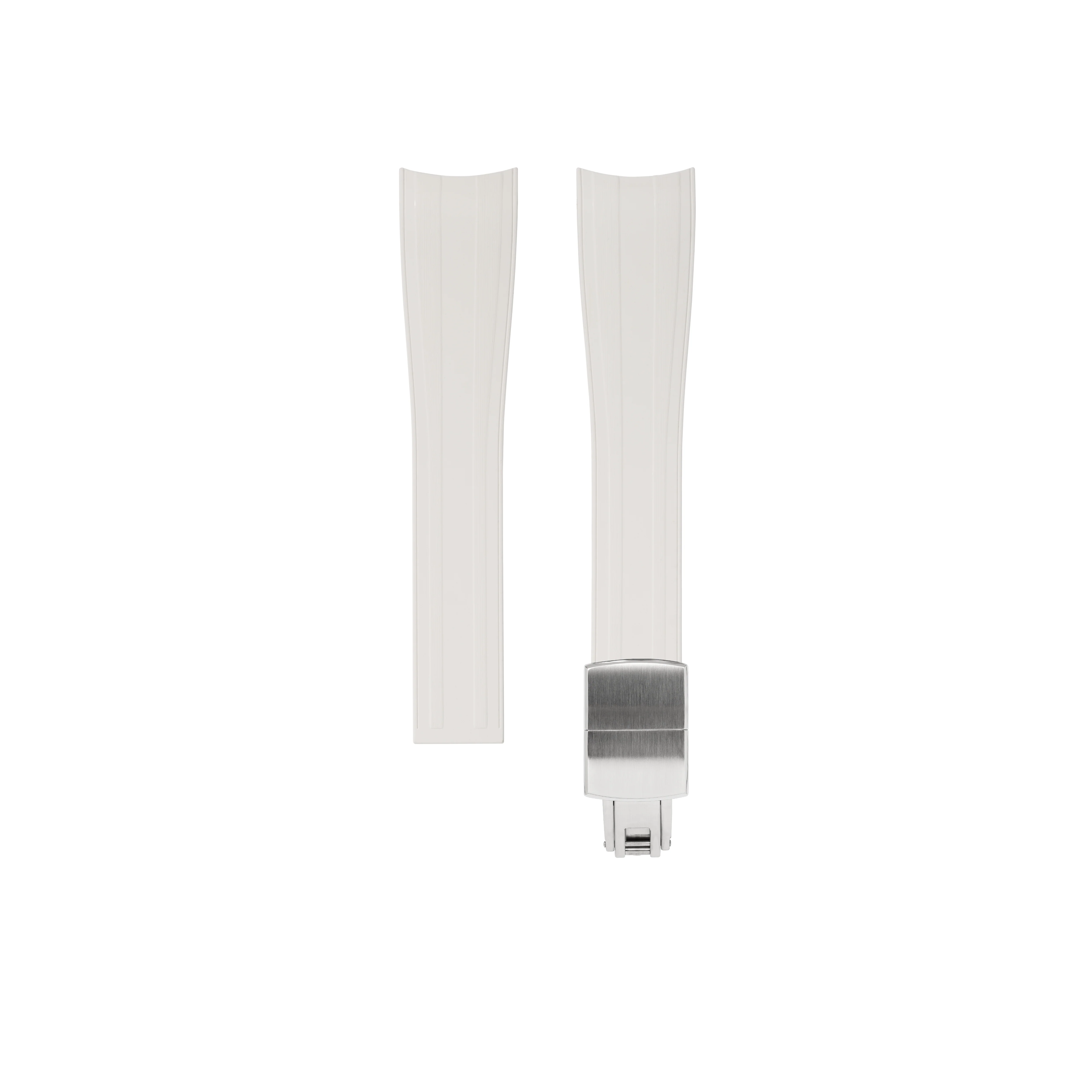 White CTS Rubber Strap for Rolex Submariner 41mm - Image 7